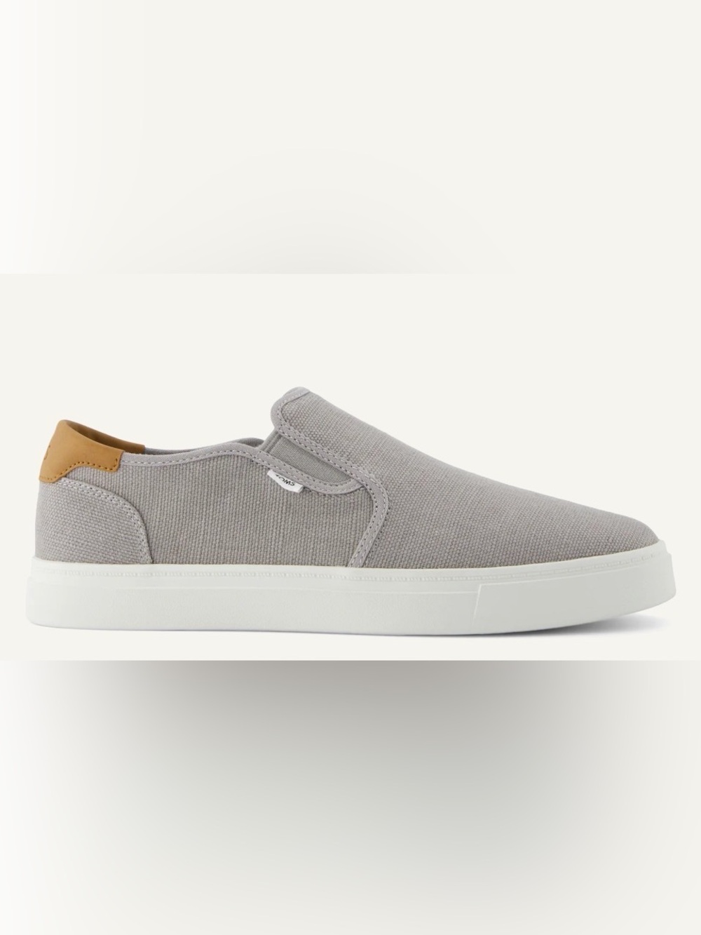 Toms Men's Baja 2.0 Slip-On Drizzle Grey Legacy Canvas Sneakers Size 7.5